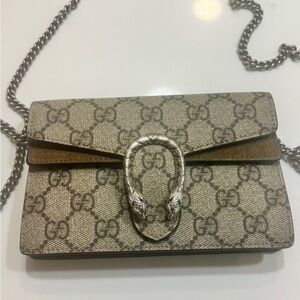 Gucci Beige and Brown Shoulder Bag